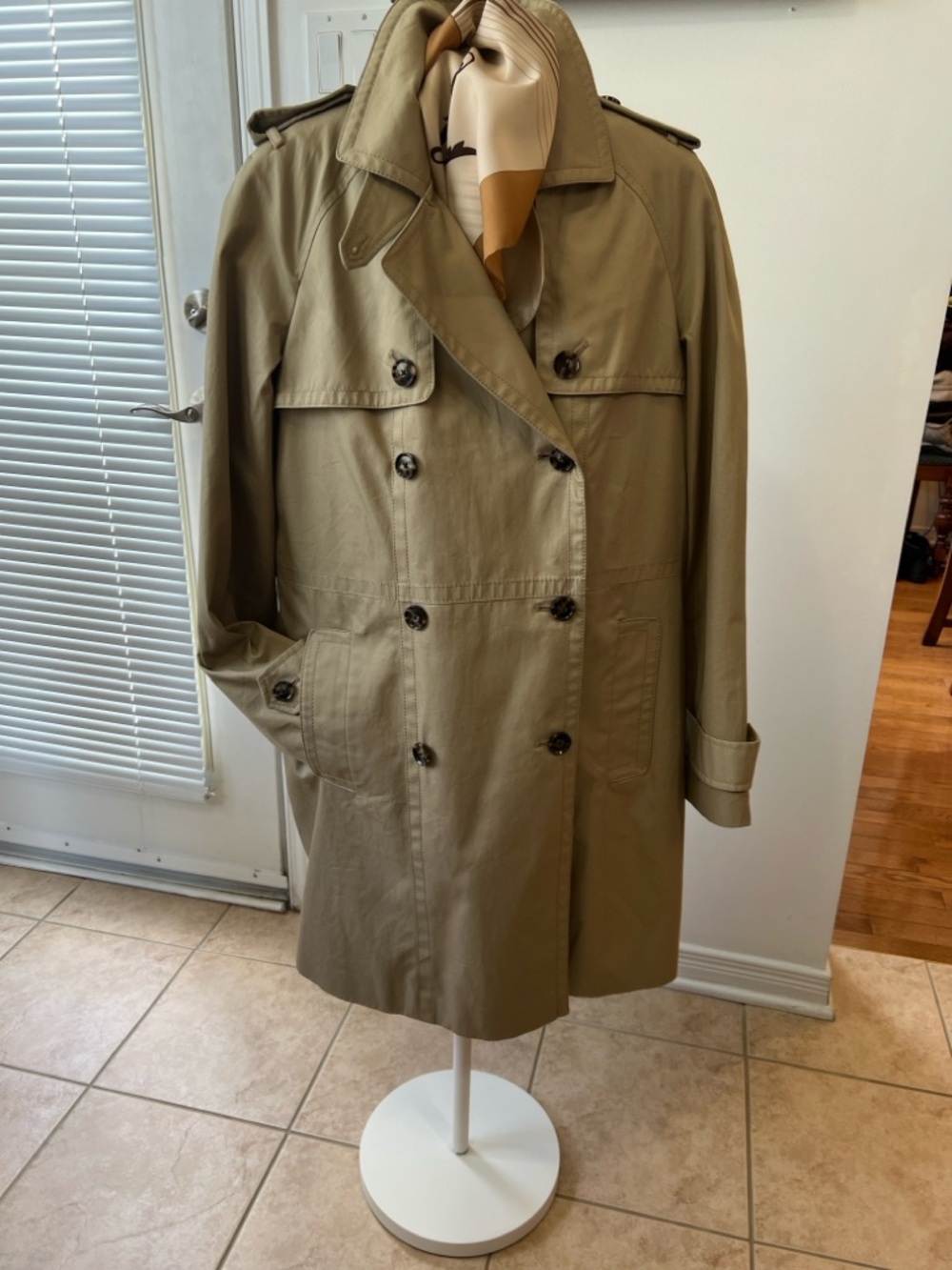 Banana Republic Quilted Lined Trench Coat - Beige